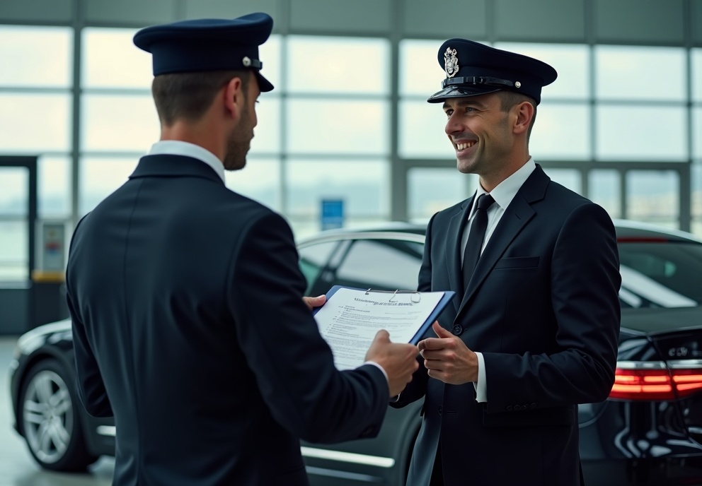 Professional meet & greet driver at Gatwick